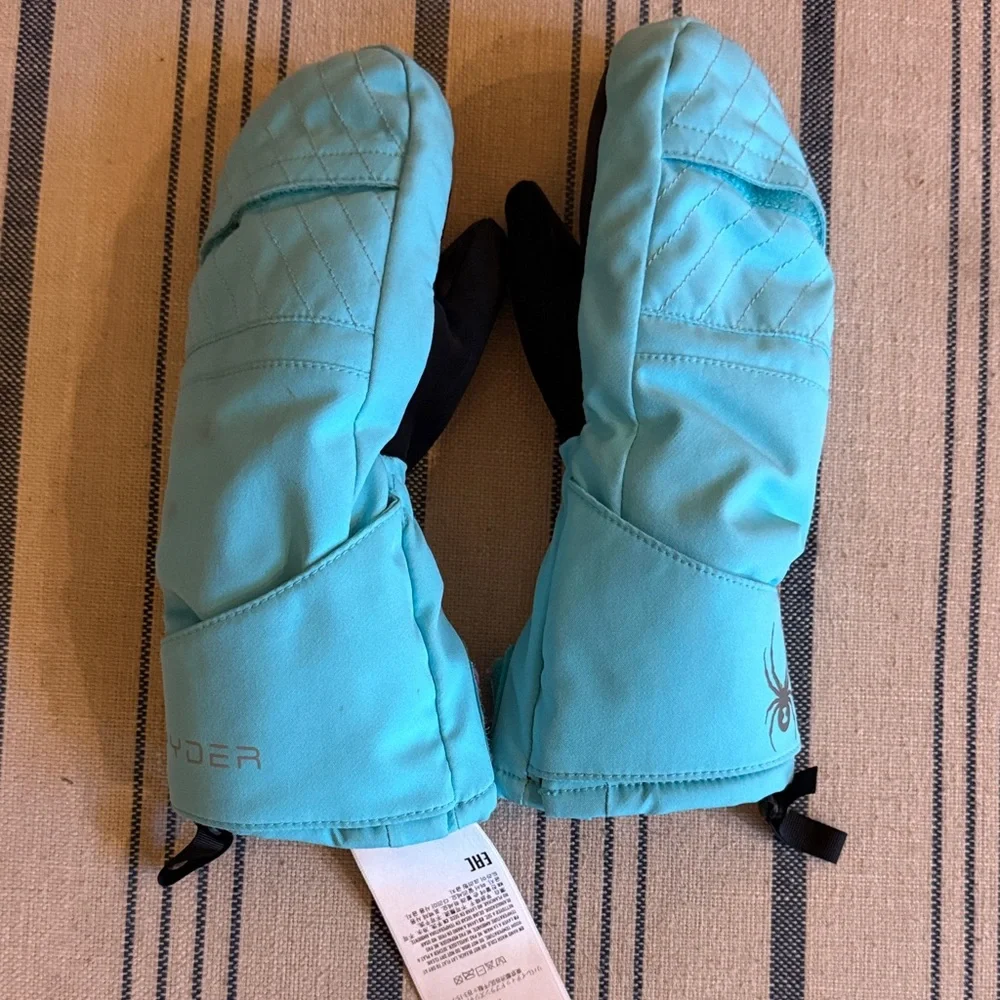 Spyder Blue Mittens